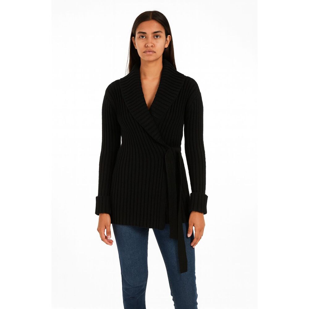Heartloom Side Tie Wrap Cardigan M Soft Knit Office Siren Ballerina Core Quiet
